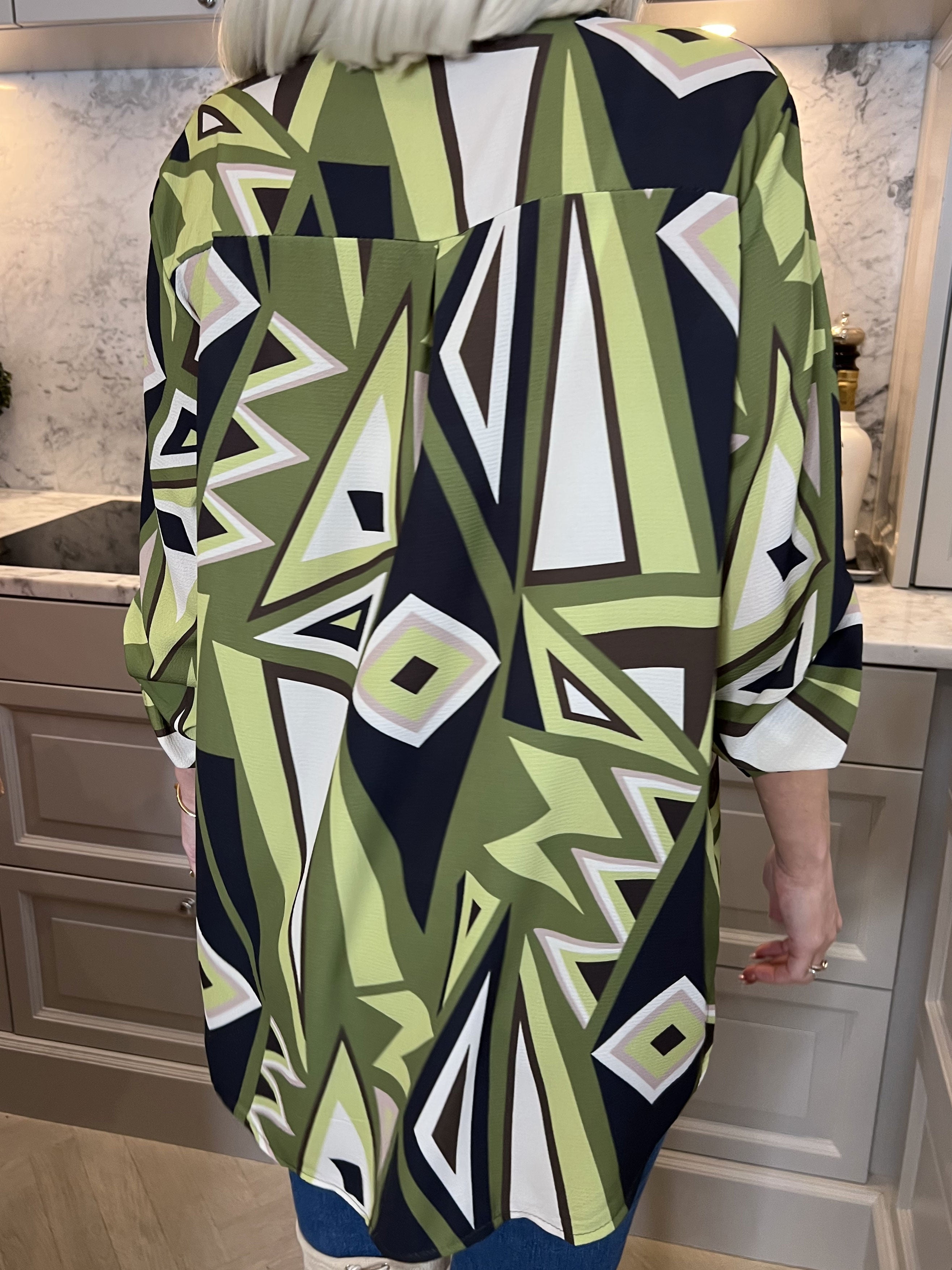 Vanesa Pattern - Mönstrad flerfärgad tunika